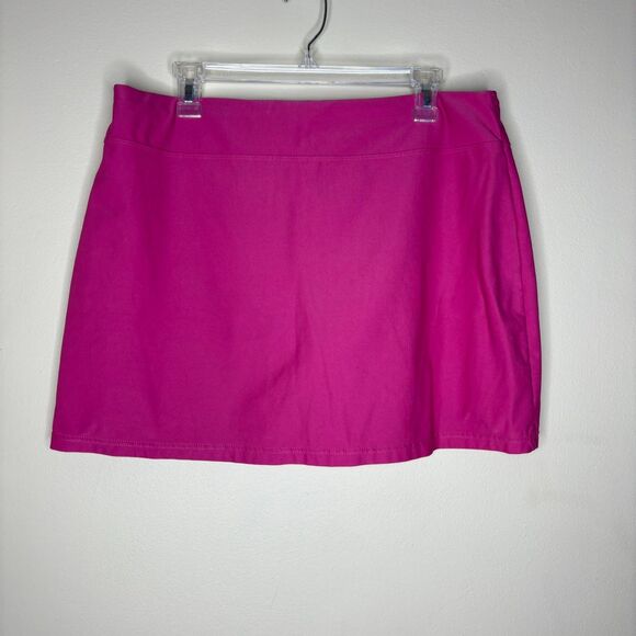Nike womens Hot Pink Tennis Skirt size L y2k - Picture 1 of 4